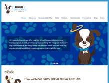Tablet Screenshot of heavenlyhoundstraining.com